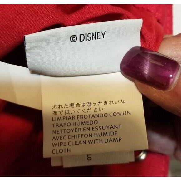 Disneyland Resort Minnie Mouse Small Tote Bag Purse Red with White Polka Dots - Picture 6 of 9